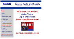 Desktop Screenshot of centralpartsandsupply.com